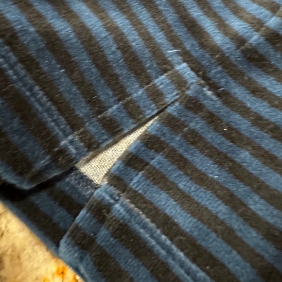 LOOK! Price Drop! T by Talbots NWT blue/bl striped velour top-cowl neck size X - Picture 12 of 15